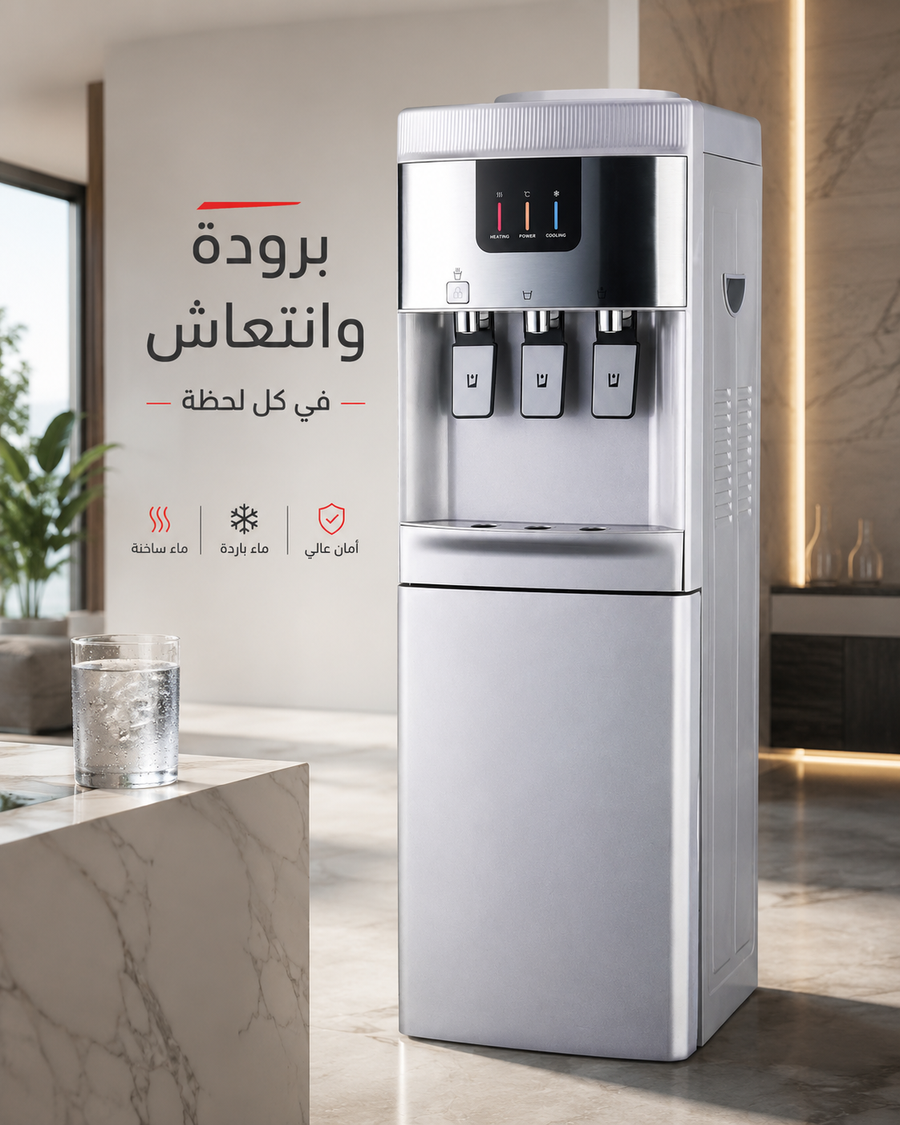 مبرد مياه من آي ووتر I-water – ساخن وبارد – تحميل علوي